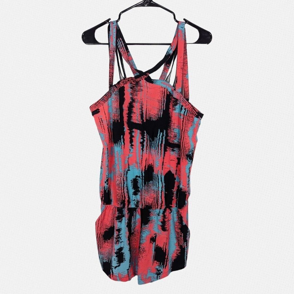 Fabletics Romper L Liza‎ Heat Wave Sleeveless Multicolor Shorts